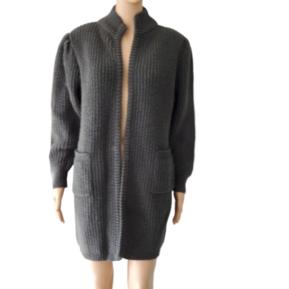 16th Street Sweaters - 16th Street Gray Open Knit Cardigan Medium Size